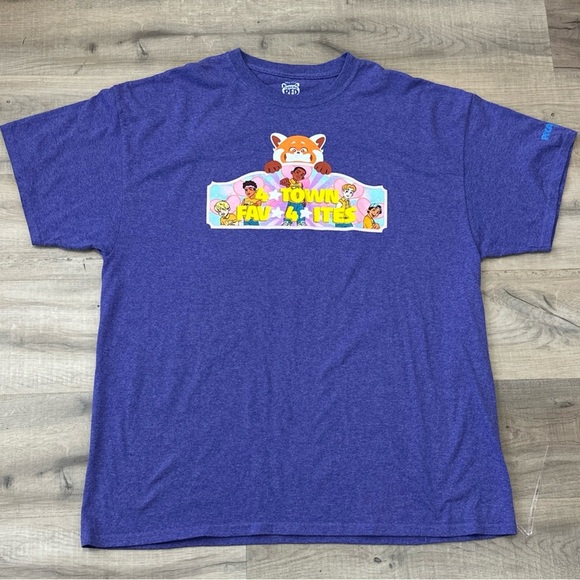 Purple Oversized PixarFest 2024 Turning Red 4*TOWN Shirt Disneyland Red Panda - Picture 1 of 7